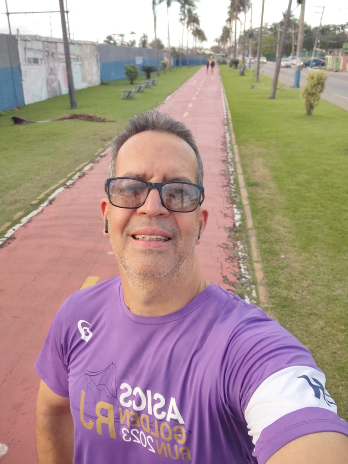 Marcelo em sua rotina de corrida