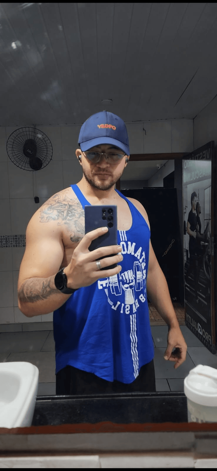 Raniere Salles em sua rotina de treino